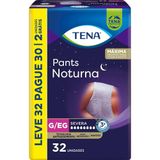 Roupa Intima Tena Pants Noturna G/eg Leve 32un Pague 30un