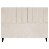 Cabeceira Decorativa Elen Para Cama King 195 Cm Suede Bege Suede