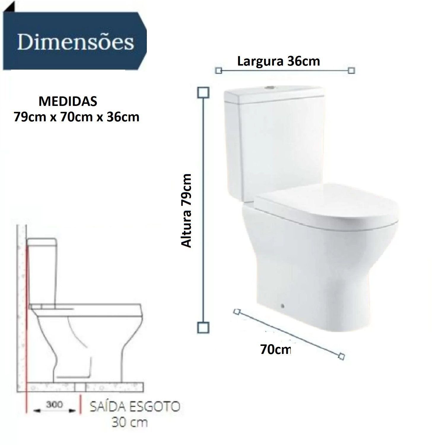Vaso Sanitario Adamas Caixa Acoplada Adm-730 Branco - Carrefour