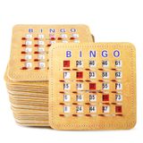 Cartões De Bingo Gse Stitched Shutter, Fácil De Ler, Impressão Grande, Pacote Com 50
