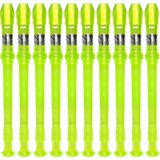 Kit 20 Flautas Doce Germânica Verde Translucida Fl 20g G Ny