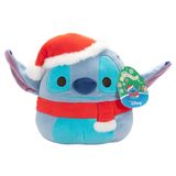 Brinquedo De Pelúcia Squishmallows Santa Stitch 20 Cm - Lilo &amp; Stitch