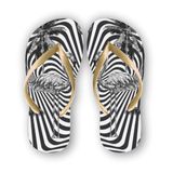 Chinelo  Animal Print  Zebra Flamingo