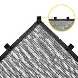 Tela Sombrite Hortas/estufas 50% Preto 2x2 Bainha/alças