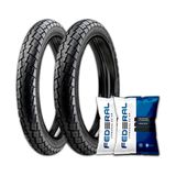 Kit Pneu Ira Soho 90/90-18 e 2.75-18 + 2 Câmaras Fan e Titan