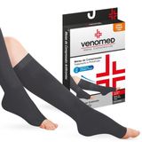 Meias Compressão 20 A 30mmhg Aberta 3/4 Venomed Tromb1300