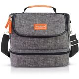 Bolsa Térmica C/ 2 Compartimentos Vibe Cinza