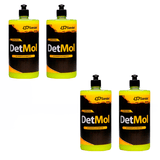 Kit 4 Shampoo Automotivo Det Mol Limpeza Pesada Sandet 1l