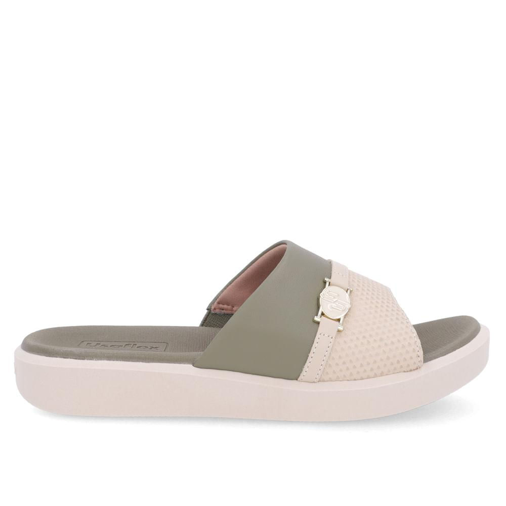 Tamanco Usaflex Em Couro Ref Al0103 Verde 034