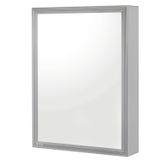 Espelheira One Silver Sobrepor 52,5cm X 48,5cm X 9,5cm Silver