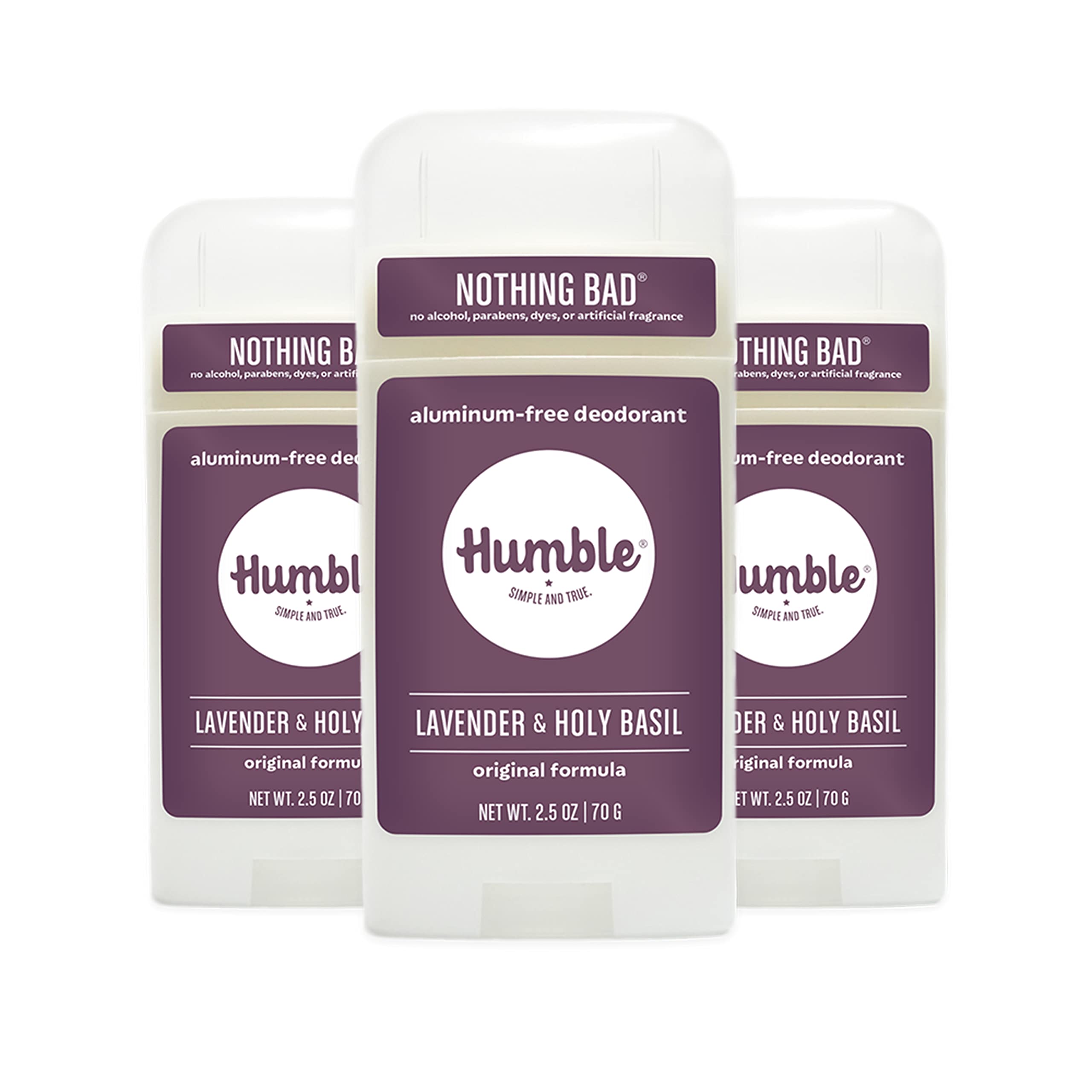 Desodorante Humble Brands Original Formula Isento De Alumínio X3