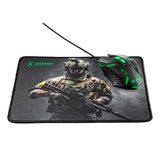 Kit Gamer Mouse Xzone Gtc-03 3600 Dpi Com Mousepad Emborrachado