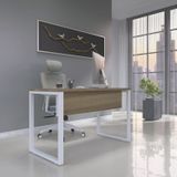 Mesa Madeira 134x60cm M134/60p25tub Natural/branco