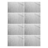 Jogo 8 Lugar Americano Retangular Mesa Pvc Antiderrapante Flex Cinza 45x30cm Lyor