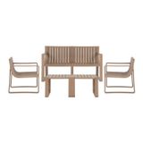 Conjunto De Móveis Para Jardim 5 Peças Verte Eco Café