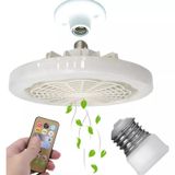 Ventilador De Teto Moderno Luz Led Controle Remoto Bivolt