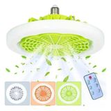 Ventilador De Teto Com Lâmpada Led Controle Remoto 3 Modos