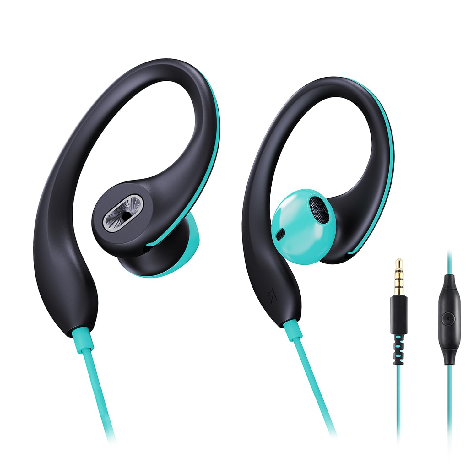 Fones De Ouvido Intra-auriculares Com Fio Sport Earbuds Mucro Com Gancho