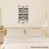 Adesivo De Parede Ate Aqui O Senhor Nos Ajudou