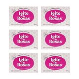 Sabonete Leite De Rosas Barra 90g - Kit Com 6un