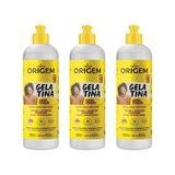 Gelatina Origem Liquida 560ml Super Fixaçao - Kit Com 3un