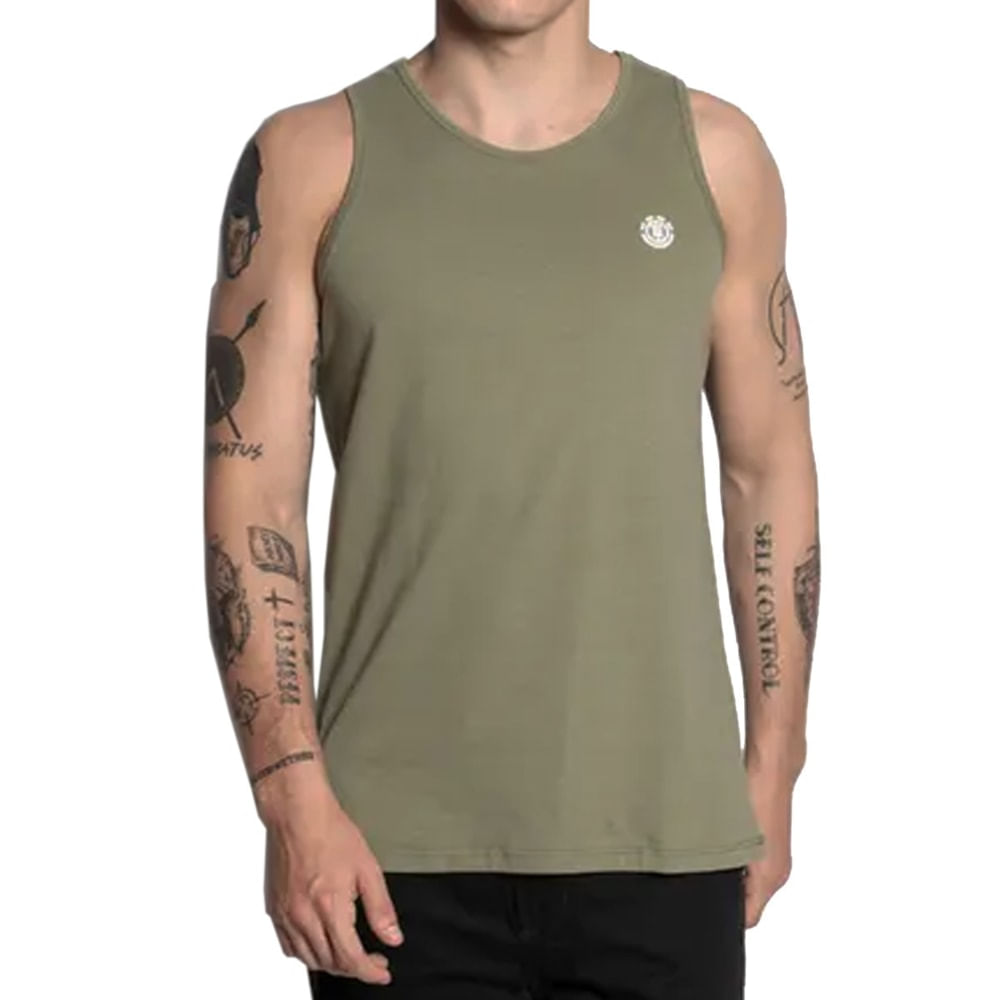 Regata Element Logo Chest Color Verde Militar