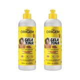 Gelatina Origem Liquida 560ml Super Fixaçao - Kit Com 2un