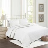 Colcha Matelassê C/ Porta Trav Studio Solteiro Branco Camesa