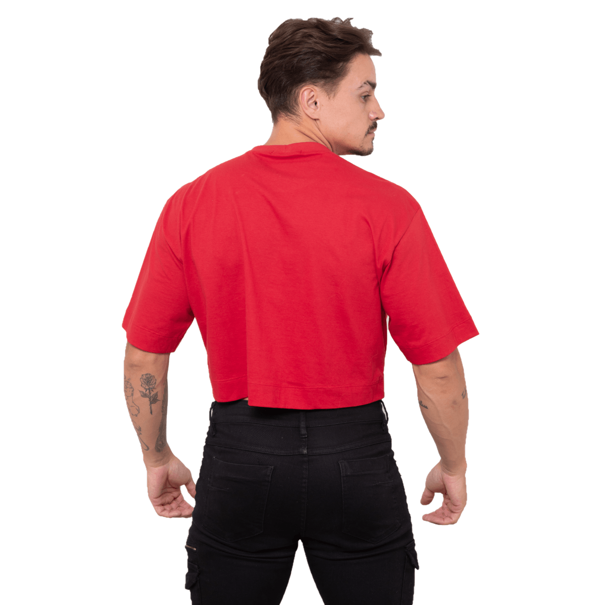 Cropped Masculino Vermelho Oversized - Jwilas Streetwear - Carrefour