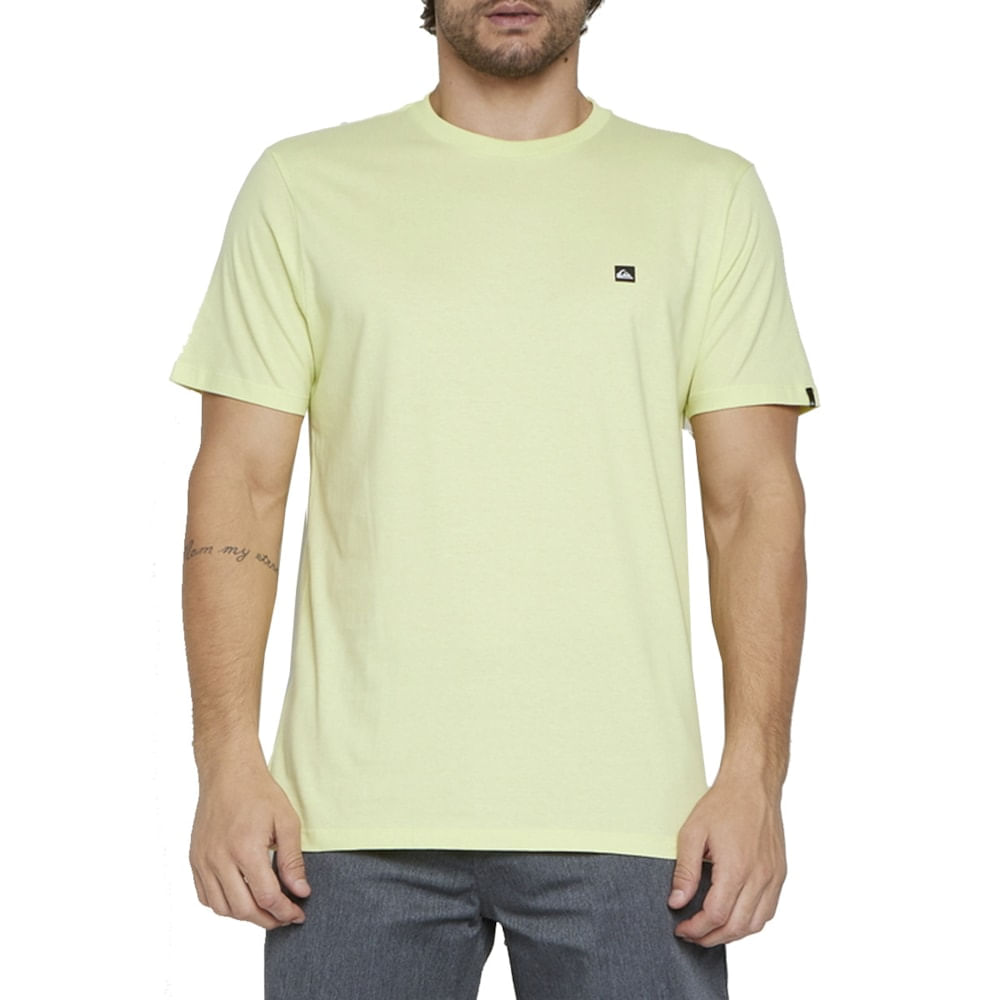 Camiseta Quiksilver Transfer Square Color Verde Claro