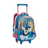 Mochila Escolar 2em1 Costas E Rodas Princesa Gelo