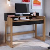 Escrivaninha 2 Gavetas 128cm Home Office Nero Flexus Nero