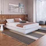 Cama Casal Queen Suspensa 140/160 Zurique Branco
