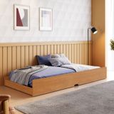 Cama Auxiliar Solteiro 188,6x93x23,5 Cm Luna Cinamomo