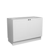 Balcão De Cozinha 120cm 2 Portas Sevilha Branco Artico