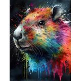 Kit De Pintura De Arte De Diamante Cartoon Capybara 5d Adult