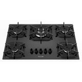 Cooktop 5 Bocas A Gás Mueller G4 Tripla Chama Preto Bivolt