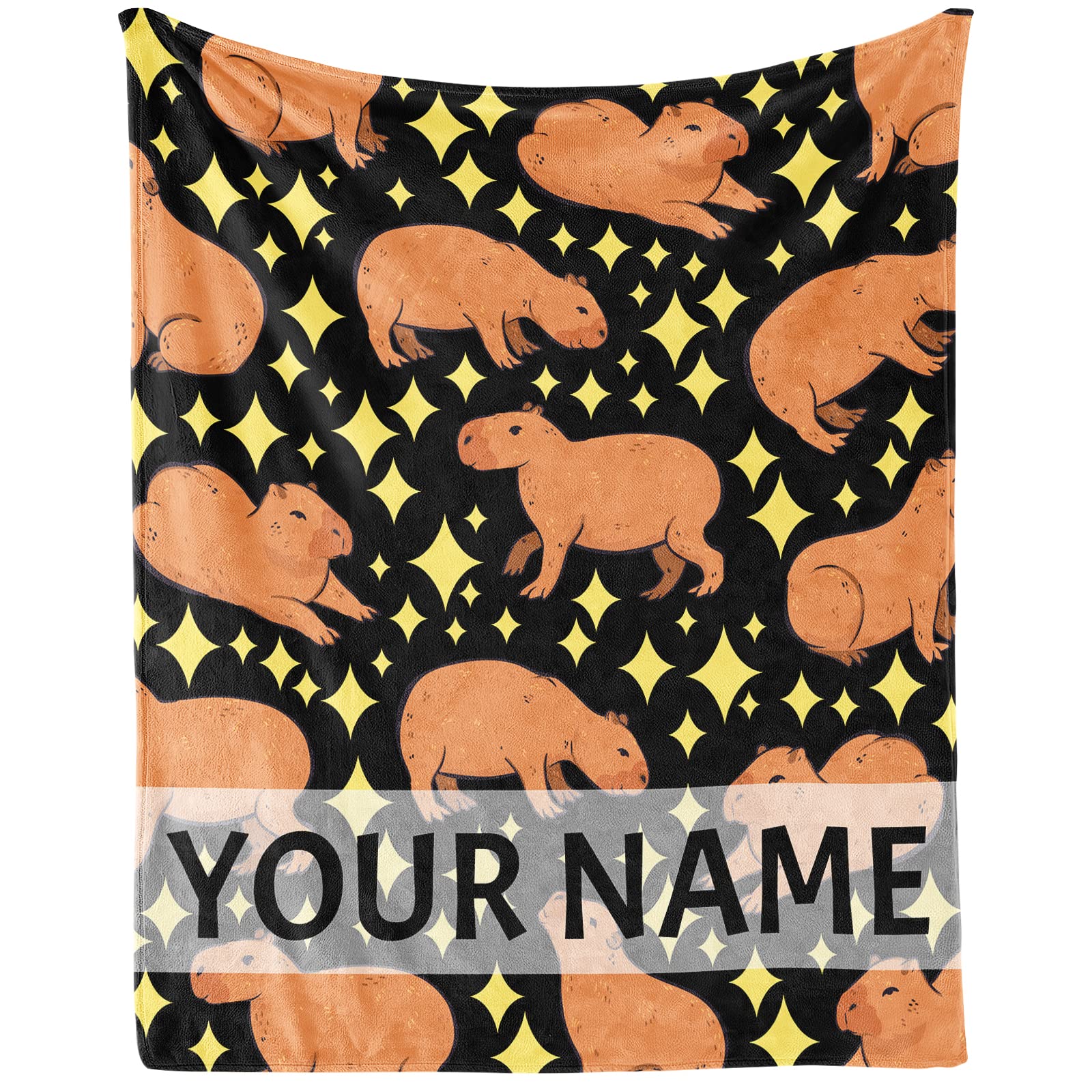 Cobertor Cuspcod Capybara Flannel Lap Size 30x40cm Para Crianças