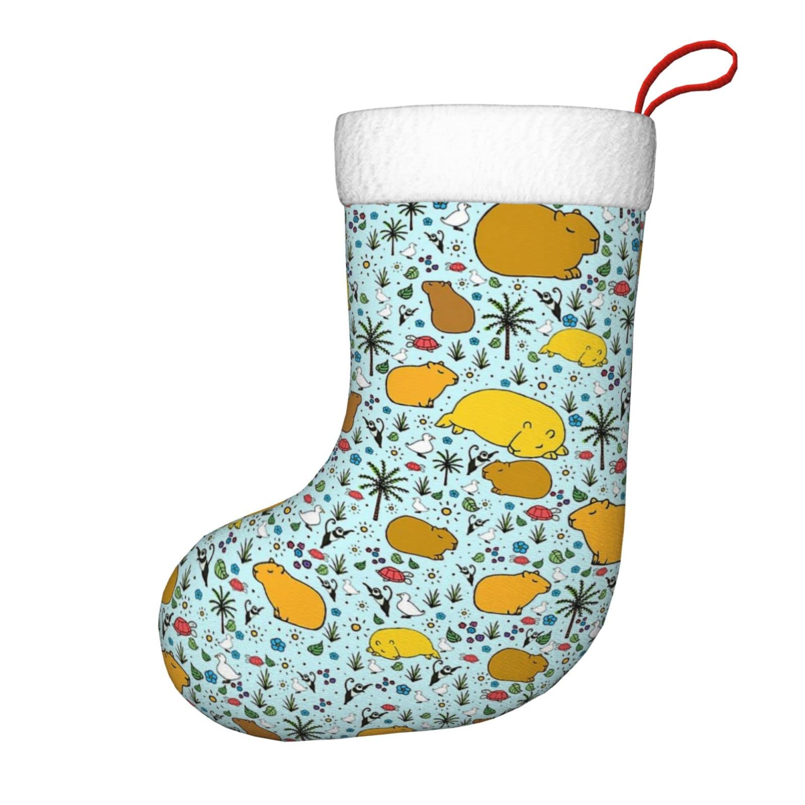 Meia De Natal Shihaiyunbai Capybaras, Tecido De Pelúcia De 45 Cm