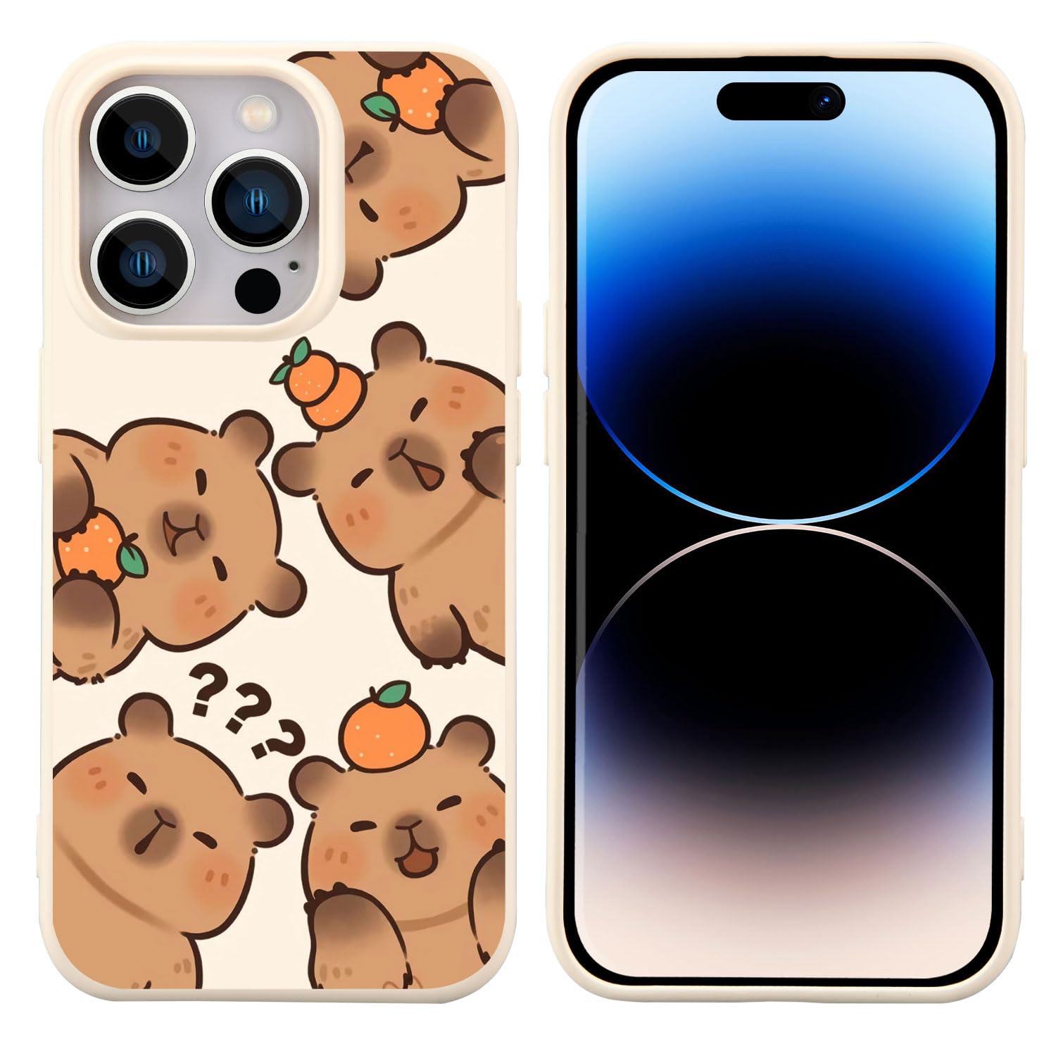 Capa De Telefone Joyland Cute Orange Capybara Iphone 15 Plus