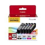 Cartucho De Tinta Canon Pgi-280xl/cli-281 Pacote De 5 Cores