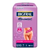 Roupa Íntima Bigfral Moviment Feminina Tamanho G/xg Com 7 Unidades