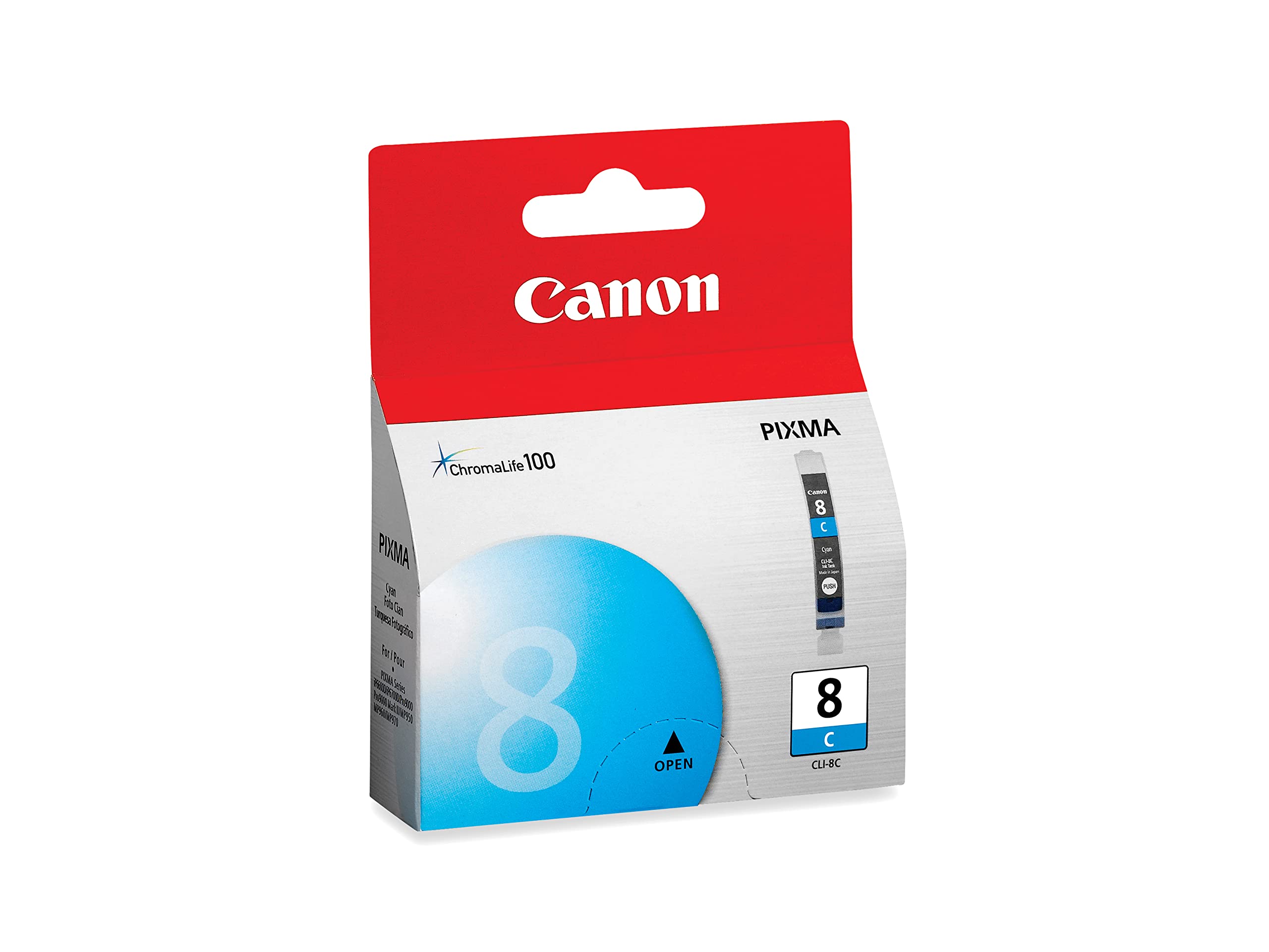 Tanque De Tinta Canon Cli-8 Cyan Compatível Com Pro9000 Mark Ii X2