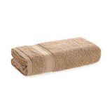 Toalha De Rosto Fio Cardado 100% Algodão Linea Taupe