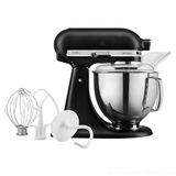 Batedeira Planetária Artisan Kitchenaid Stand Mixer Com 10 Velocidades E 03 Batedores Black Matte
