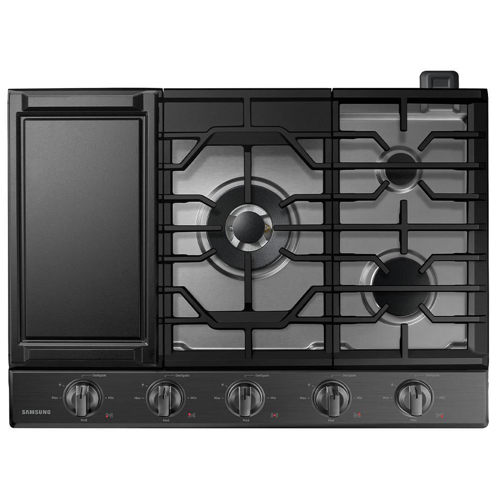 Cooktop 5 Bocas Samsung Preto - Gás/elétrico 110v - Na30n6555tg/az