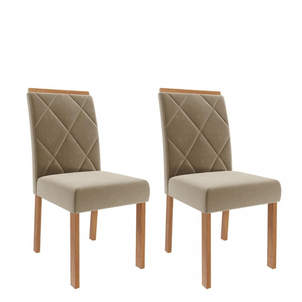 Conjunto 2 Cadeiras Fernanda Wood Cimol