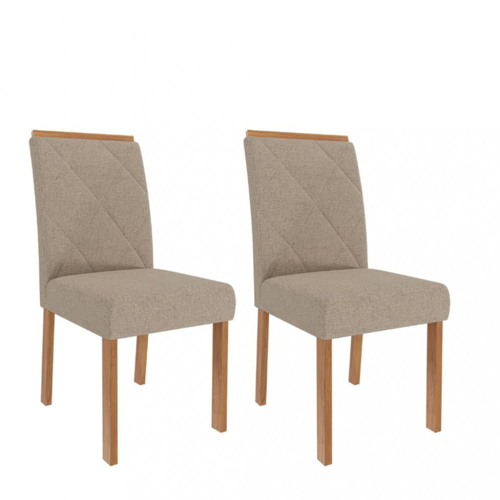 Conjunto 2 Cadeiras Fernanda Wood Cimol