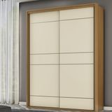 Guarda Roupa Casal 2 Portas De Correr 100 Mdf Qualitá Belmax