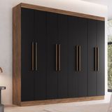 Guarda Roupa Casal 8 Portas 100 Mdf California Doripel